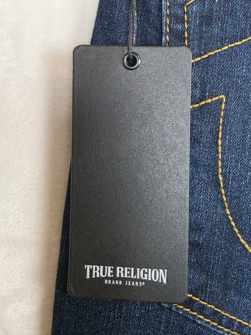 True Religion Ricky Relaxed Straight Jeans Men's 33x34 Dark Indigo Wash NWT